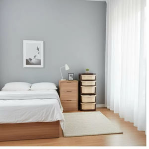 New Durable Mini Capacity 5-Drawer Modern Plastic Mobile <b>File</b> Cabinet <b>Organizer</b> Chest with for Home Bedroom Study - Product Image 5