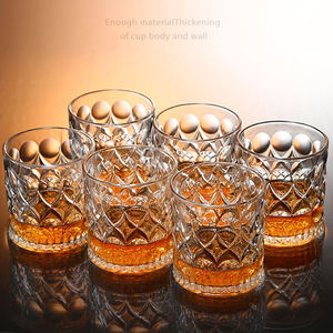 Venta al por mayor de fábrica, copa de cristal creativa para whisky, copa de vino tallada roja, copa de agua para el hogar, copa de <span class=keywords><strong>cerveza</strong></span> - Product Image 3