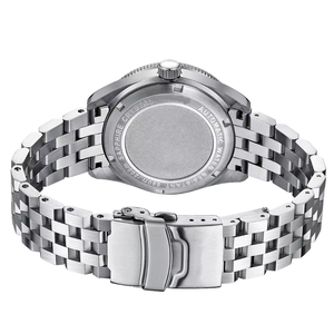 NH34 GMT Automatic <b>Watch</b> 39.5mm Wave Dial Ceramic Bezel 200M Steel Custom Logo OEM ODM Men <b>Mechanical</b> wristwatch manufacturers - Product Image 4