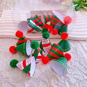 Sombreros de Papel para Fiestas de Cumpleaños, Rojo/Amarillo/Verde, Estilo Festivo, Navidad, Cumpleaños, 15 por Paquete - Product Image 5