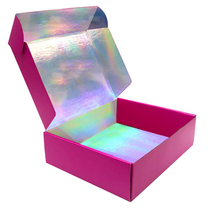 Gift Packaging Holographic Hair Extension Rectangle Private Label Wig Box Modern Best Welcome Fashion Novel Design Custom Purple