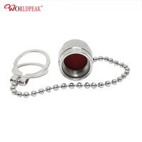 Capuchon anti-poussière mâle TNC avec chaîne, capuchon coaxial en laiton pour connecteur femelle TNC, adaptateur coaxial RF