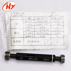 मीट्रिक थ्रेड प्लग गेज M14x1 6h गो गेज पुरुष गेज - Product Image 2