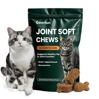 Vente en gros OEM : Friandises à mâcher souples pour chats avec Glucosamine, Mureaux à lèvres vertes et MSM, Complément de soutien à la mobilité des hanches pour le soin des articulations des animaux de compagnie