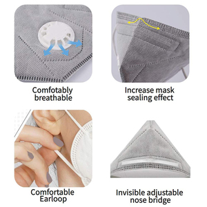 Hochwertige KN95 Einweg-Schutzmaske mit Ausatemventil Schaumstoff-Nasenpolster 5-Schicht-Vliesstoff-Atemschutzmaske - Product Image 4