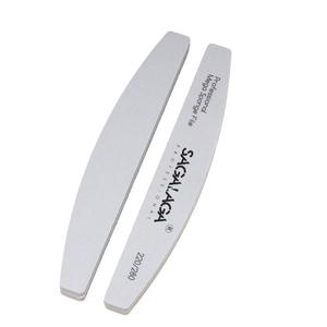 Lime à ongles professionnelle et polissoir personnalisable avec logo, réutilisable, double face, grains 80/80/100/180, pour modeler les ongles, lime à manucure lavable - Product Image 1