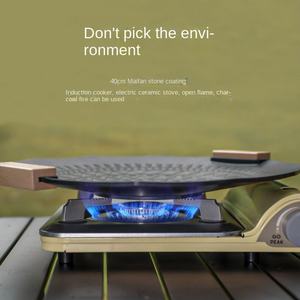 Портативный роскошный антипригарный Алюминиевый Газовый Гриль Fajita сковородки Zibo шестиконечная звезда Кемпинг барбекю современный - Product Image 4