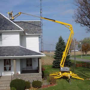 KCCL CE ISO Commande hydraulique 25m Hauteur de réglage élevée Plate-forme élévatrice télescopique montée sur remorque Nacelle élévatrice - Product Image 2