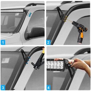 Supports <span class=keywords><strong>de</strong></span> montage <span class=keywords><strong>de</strong></span> <span class=keywords><strong>barre</strong></span> lumineuse Led incurvée, support <span class=keywords><strong>de</strong></span> montage <span class=keywords><strong>de</strong></span> <span class=keywords><strong>barre</strong></span> lumineuse <span class=keywords><strong>de</strong></span> <span class=keywords><strong>toit</strong></span> <span class=keywords><strong>de</strong></span> 52 pouces <span class=keywords><strong>Compatible</strong></span> avec 2007-2013 GMC Chevy - Product Image 6