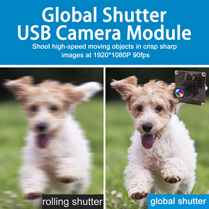 Объектив ELP 1200P с глобальной затвором без искажений, широкоугольный высокоскоростной USB-модуль 90fps 2.3MP для Windows, Android, Mac, Linux - Product Image 3