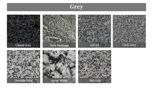 Samistone Gray Granit Headstone Collection Grey Tombstone Desain Kustomisasi Pabrik Cina