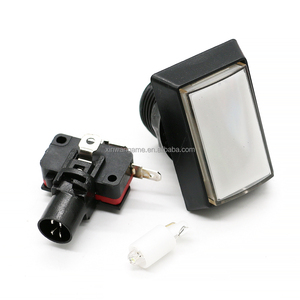 33*50 mét hình chữ nhật bevel Edge LED Push Buttons cho Arcade trò chơi máy momentary đồng xu nhựa Pusher cho pcba Hội Đồng Quản trị trò chơi - Product Image 3