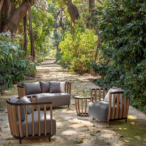 Decoout moderno divano <span class=keywords><strong>da</strong></span> <span class=keywords><strong>esterno</strong></span> in alluminio per tutte le stagioni divano <span class=keywords><strong>da</strong></span> <span class=keywords><strong>esterno</strong></span> in legno di Teak Set divano divano - Product Image 1