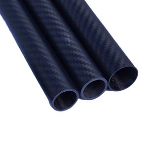 SHENYU 3K Carbon <b>Felt</b> Tube 5mm <b>Thickness</b> Lightweight High Strength C Content 100% Working Temp 200C for Drone Frame Industrial - Product Image 1