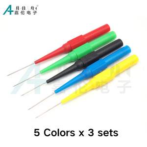 JIALUN <span class=keywords><strong>Kit</strong></span> <span class=keywords><strong>Probe</strong></span> uji Multimeter 30V, <span class=keywords><strong>Probe</strong></span> belakang 4mm jarum tindik isolasi kontak kuningan untuk alat mobil - Product Image 2