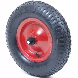 400-8 pneumatic Rubber Wheelbarrow Wheel
