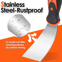 Ensemble de grattoir à peinture de qualité supérieure Outils de cloison sèche en acier inoxydable Couteau à mastic pour enlever le papier peint