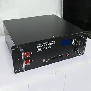 Batterie solaire Lifepo4 pour le stockage d'énergie à domicile <span class=keywords><strong>50AH</strong></span> lithium-ion hors réseau 100AH 12v <span class=keywords><strong>24v</strong></span> 48V 10 ans de fer de qualité industrielle 1 pièce - Product Image 3