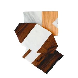 Tabla de cortar comida de bambú y queso, utensilios de cocina, diferente forma, madera de mármol, tabla para picar/queso - Product Image 5