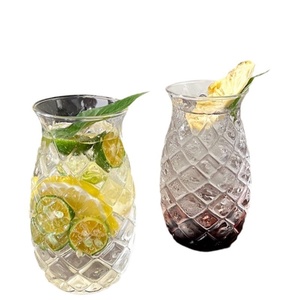 Vaso de Viaje Desechable Moderno con Diseño de Piña Agrietada y Relieve para Bebidas Frías, Cócteles, Fiestas y Restaurantes - Product Image 5