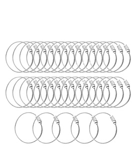 Bán buôn vít khóa cáp thép không gỉ vòng chìa khóa Keychain dây dây vòng chìa khóa - Product Image 3