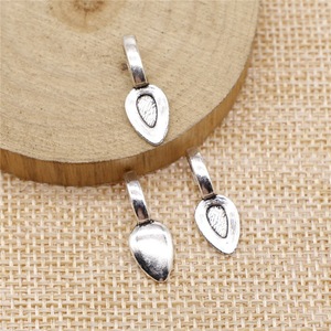 Supports de pendentif en alliage de zinc, forme cuillère, à coller, 7x21mm, argent antique, pour artisanat de tuiles <span class=keywords><strong>Scrabble</strong></span> - Product Image 2
