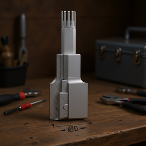 ประแจเฟอร์วี คอมพาสพร้อมหัวเสียบแบบมีร่อง ขนาด 12 มม. สำหรับงานยึดติดที่ต้องการความแม่นยำสูง - Product Image 3