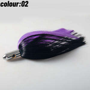 Leurre <span class=keywords><strong>de</strong></span> pêche à la traîne <span class=keywords><strong>de</strong></span> 210mm en gros d'usine avec des <span class=keywords><strong>cheveux</strong></span> en nylon pour le leurre <span class=keywords><strong>de</strong></span> pêche au gros leurres insulaires - Product Image 5