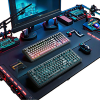Nuevo Teclado Mecánico Ajazz AK980 Max de Plástico con Retroiluminación RGB, Ergonómico, USB-C, Interruptores Magnéticos, 0.01RT, 8Khz, Baja Zona Muerta