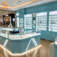 Mueble Moderno para Exhibición de Gafas, Vitrina Personalizada para Exhibición de Lentes de Sol y Mostrador de Vidrio para Tiendas en Centros Comerciales