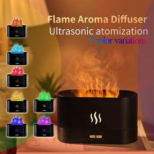 Diffuseur d'aromathérapie volcanique à flamme 280 ml, nouveau, vente chaude, humidificateur d'huile essentielle pour la maison, humidificateur USB d'aromathérapie - Product Image 2