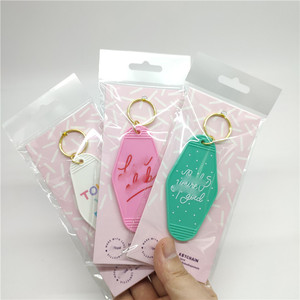 Portachiavi in Plastica Personalizzabili per Hotel e <span class=keywords><strong>Motel</strong></span>, Portachiavi in Plastica Glitterati alla Moda e Carini - Product Image 6