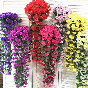 <span class=keywords><strong>Fiori</strong></span> Artificiali di Glicine Viola <span class=keywords><strong>da</strong></span> Appendere, Decorazione per Matrimoni, Casa e <span class=keywords><strong>Balcone</strong></span> con Tecnica di Stile a Cesto Sospeso - Product Image 2