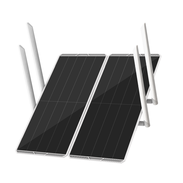 1200Mbps Solar-powerd Wireless Solar Router 30W Outdoor Waterproof IP66 Solar WiFi Router 2.4g 4g Lte Router for Security Camera