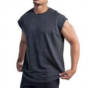 Débardeur sans manches pour homme, col rond, couleur unie, respirant, en polyester tricoté, vêtements décontractés pour l'entraînement - Product Image 4