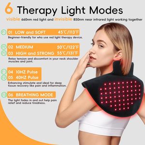 Almohadilla Térmica Inalámbrica con Logotipo Personalizado, Cómodo Tratamiento en Casa, Terapia de Luz Roja LED, Masajeador de Cuello y Hombros, Venta al por Mayor - Product Image 3
