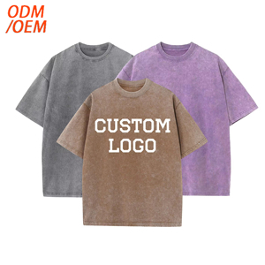 Camisetas de Hombre Personalizadas, Estilo Vintage, Tejidas, 100% Algodón, Lavado Ácido, Impresión DTG, Diseño Floral, Estilo Urbano, Tallas Grandes - Product Image 1