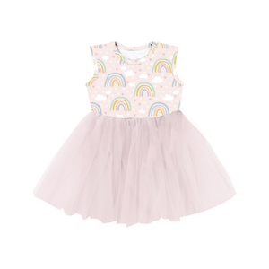 SQG-089 Vestido de Moda para Niñas, Top de Seda de Leche, Falda de Tul Súper Suave, Vestidos de Verano para Niñas, Fiesta de Cumpleaños, OEM - Product Image 3