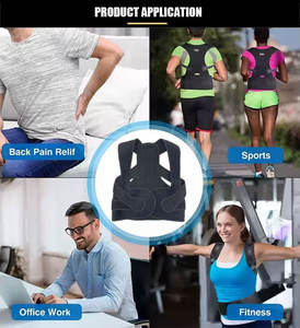 Corrector ortopédico ajustable de postura, dos correas, enderezador de hombros, soporte de espalda, cinturón, Corrector de postura - Product Image 6