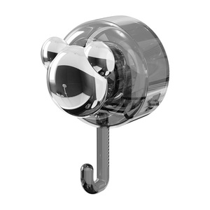 Suction Cup Hook Single Hook Strong Load Bearing 3-5kg Kitchen Bathroom Wall Adhesive Hook Creamy Gray ABS Material - Product Image 5