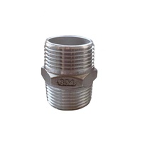 Raccords de tuyauterie hexagonaux à double ferrule en acier inoxydable WZ 201 304 316, raccords mâles filetés NPT BSPT DIN