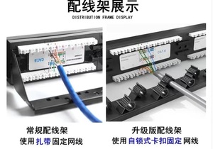 Panel de Conexiones de Red de 24 Puertos Cat6 UTP de 19 Pulgadas con Barra Trasera Extraíble 1U, Carcasa de Aleación de Aluminio IP67 - Product Image 3