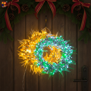 Suministros para Fiestas Temáticas de Festivales, Decoraciones Navideñas, Guirnalda de Ratán con Purpurina LED, Decoración para el Hogar, Motivo de Luces de Hadas - Product Image 3