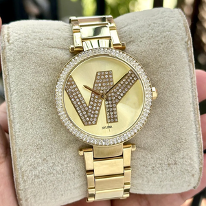 High Quality Luxury Three-pin Quartz <strong>Watch</strong> <strong>Women's</strong> <strong>Watch</strong> Stainless Steel <strong>Set</strong> with Diamond - Product Image 2