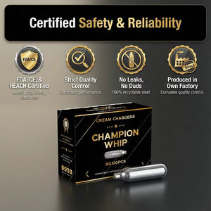 Cartouches de gaz pour crème fouettée Champion Whip 8g en gros. - Product Image 2