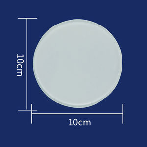 BL-17B 100*100 MM Forme Ronde Blanc Sublimation Verre Coaster <span class=keywords><strong>BRICOLAGE</strong></span> Cadre Photo - Product Image 4