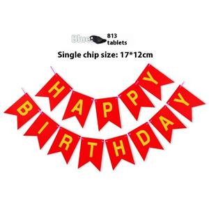 Bannière en feuille d'aluminium Joyeux Anniversaire en gros, motif queue de poisson unique pour la décoration et l'agencement de fonds - Product Image 5