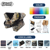 Mydays Outdoor Heavy Duty Fillable Tactical Shooting Rest Sandbag, Support de banc avant et arrière pour la chasse et la pratique du tir sur cible