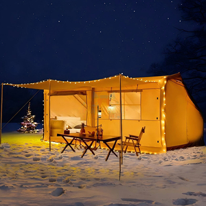 Tentes de camping d'extérieur, maison, épaisses, luxe, protection contre le soleil et la pluie, Woolf 12 m², glamping, tente de camping gonflable à vendre - Product Image 3