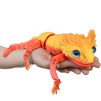 Modelo de animal simulado de lagarto grande, articulado y móvil, impreso en 3D, de gran impacto, para maternidad
